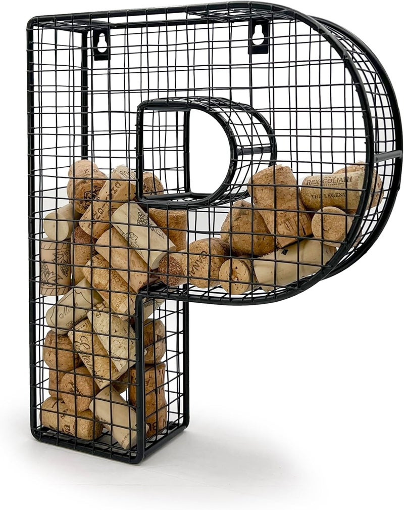Oeno Wine Cork Holder Metal Display Collector Full Alphabet Display Letters & More (P) - Image 3